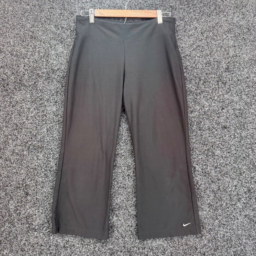 Nike Womens Black Capri Pants Size S 4-6 Athletic Yoga Training RN 56323
